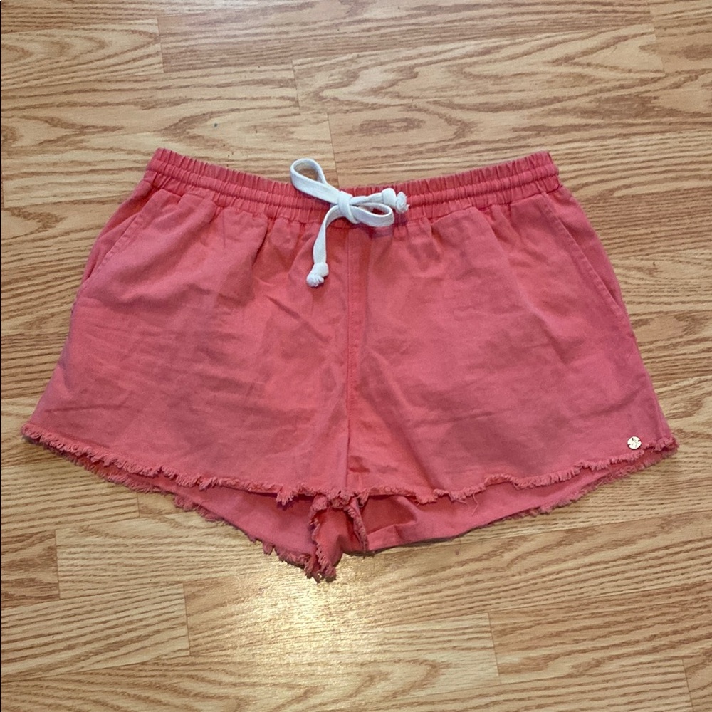 Volcom Pink Drawstring Casual Shorts